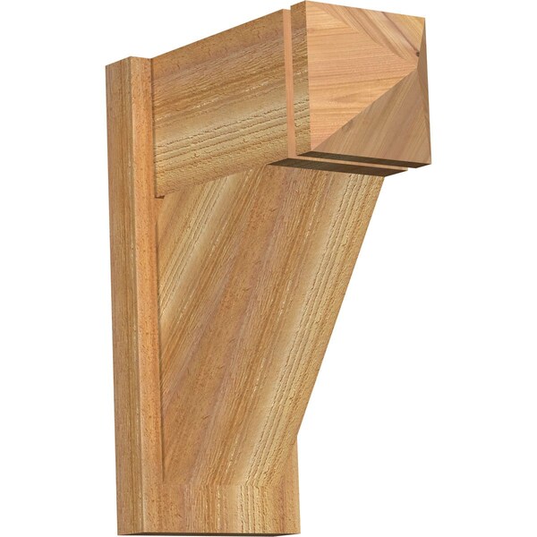 Ekena Millwork Traditional Rough Sawn Arts and Crafts Outlooker, Western Red Cedar, 8"W x 16"D x 20"H OUT08X16X20TRA03RWR - main